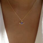 Eye-shaped Charm Necklace